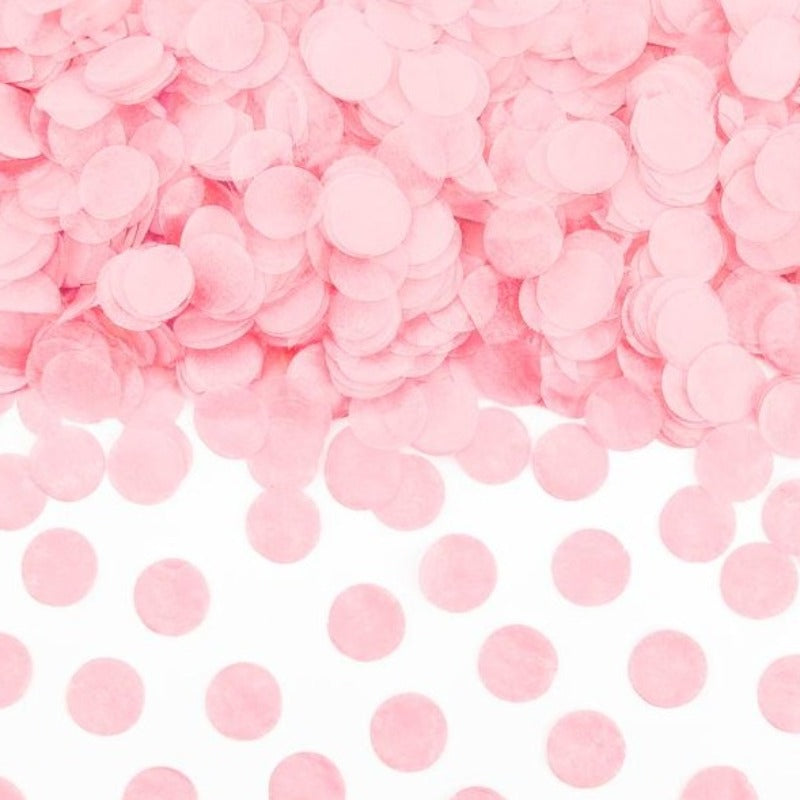 confete de papel de seda rosa