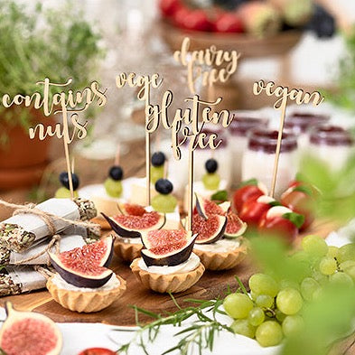 Wooden topper for sweet table / 5 pcs.