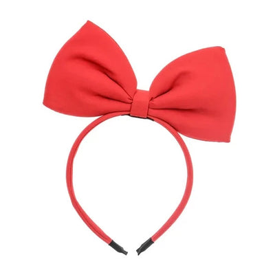 Red bow headband XL