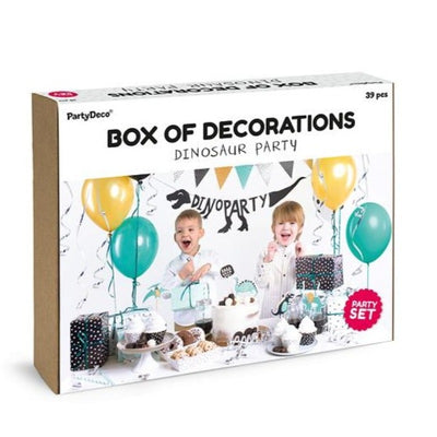 Nordic Dino party decoration kit / 39 pieces