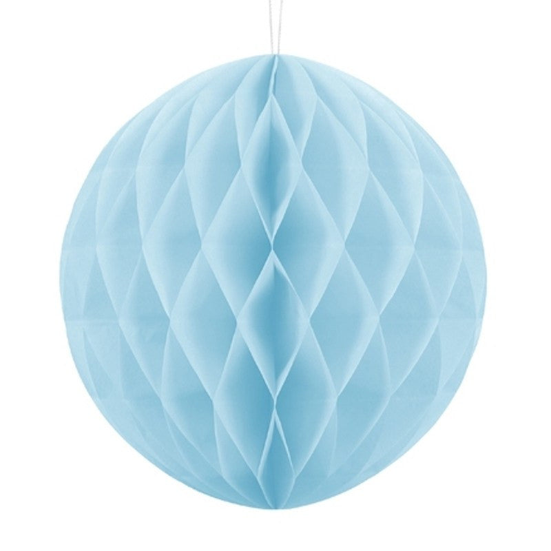 Light blue honeycomb ball