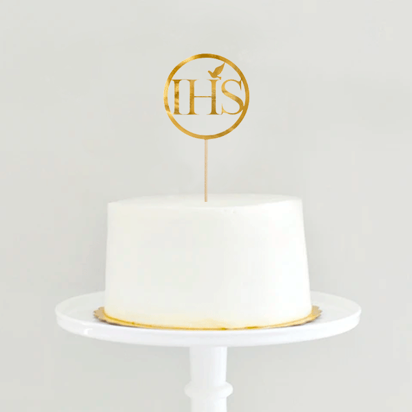 IHS First Communion Paste Topper