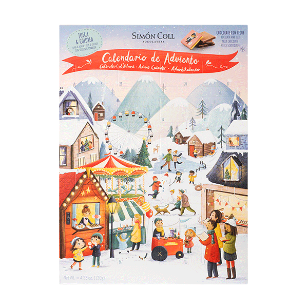 Calendario Adviento Mercado Navideño Chocolate