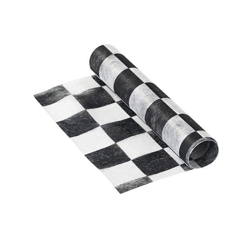 caminho de mesa xadrez preto