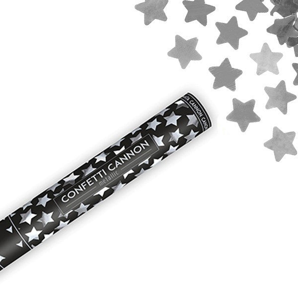 Canhão de confete XL Silver Star