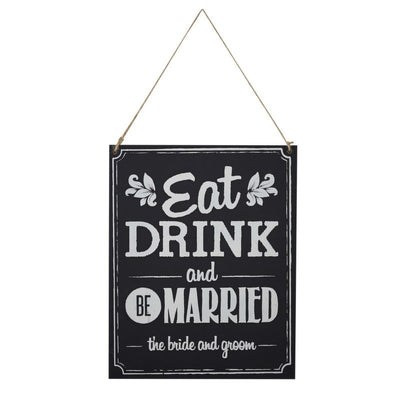 Cartel boda "Eat Drink & Married" - La Fiesta de Olivia - 1
