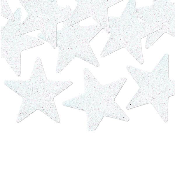 Estrelas decorativas brancas / 8 pcs.