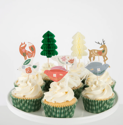 Boho forest cupcake kit