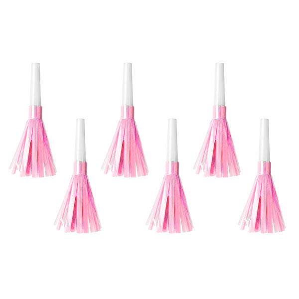 Pink tassel blowouts / 6 pcs.