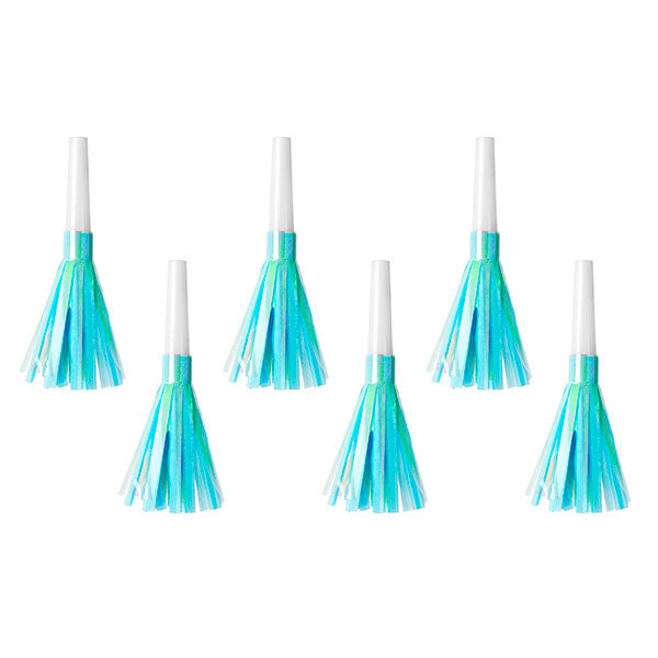 Blue tassel blowouts / 6 pcs.