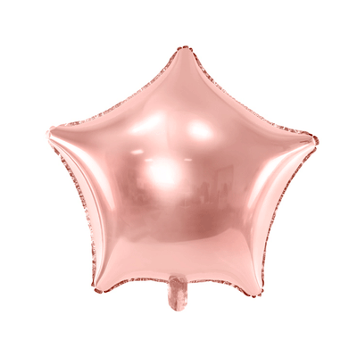 Balão foil estrela rose gold brilhante