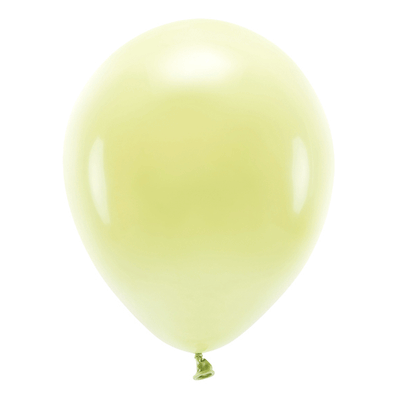 Balões ECO pastel amarelo mate / 10 pcs.