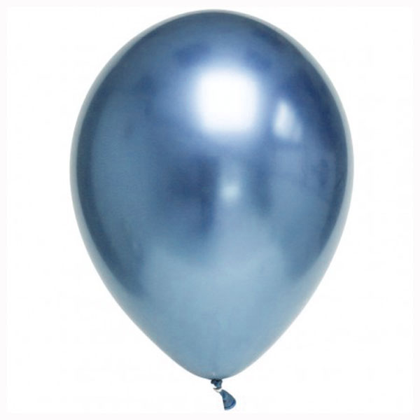 Chrome balloons blue / 2 pcs.