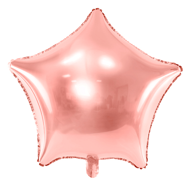 Balão foil estrela rose gold XL