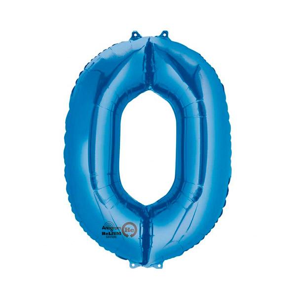 Balão foil 0 XL azul Premium