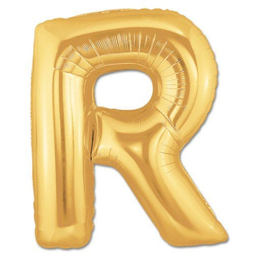 Globo Foil letra R XL oro - La Fiesta de Olivia