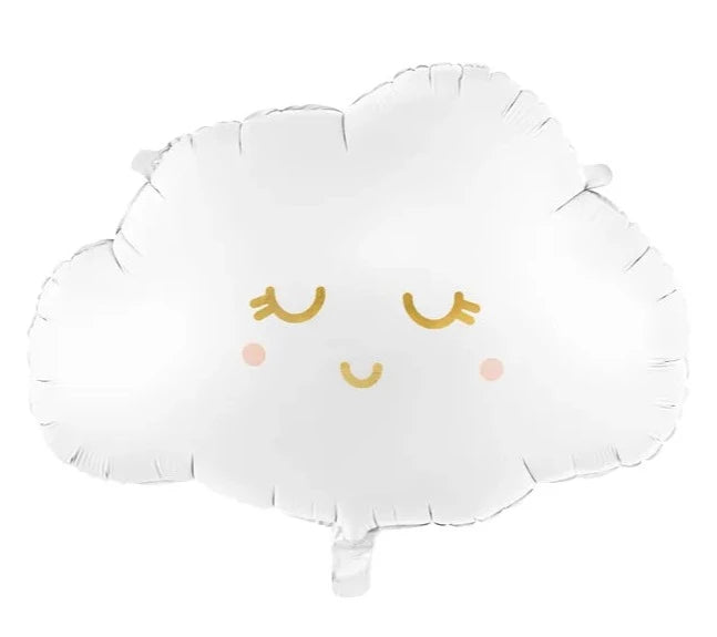 Foil cloud balloon with smiley
