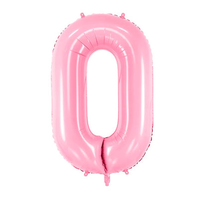 Balão foil Números XL rosa mate basic