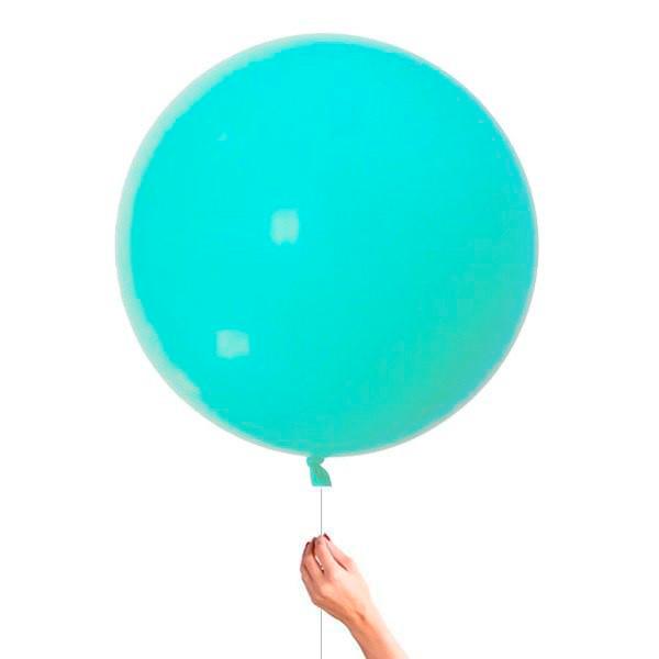 Matte Aqua XL Latex Balloon