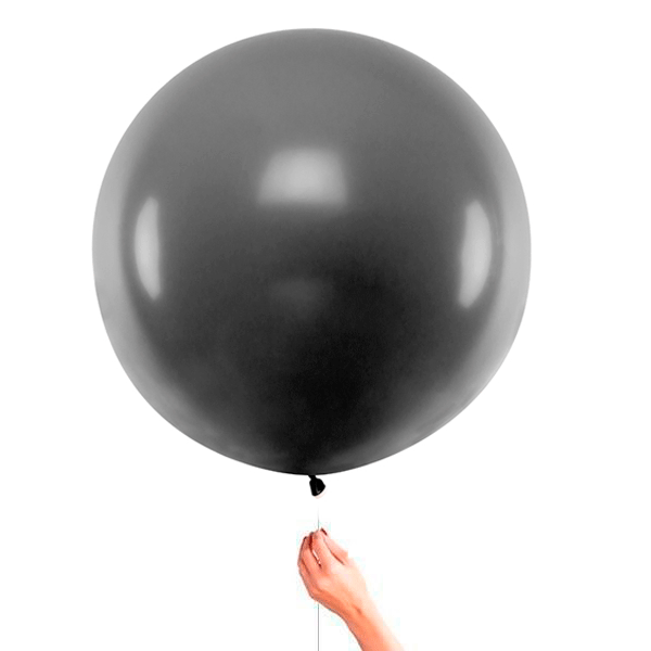 Balão de látex XL preto mate 