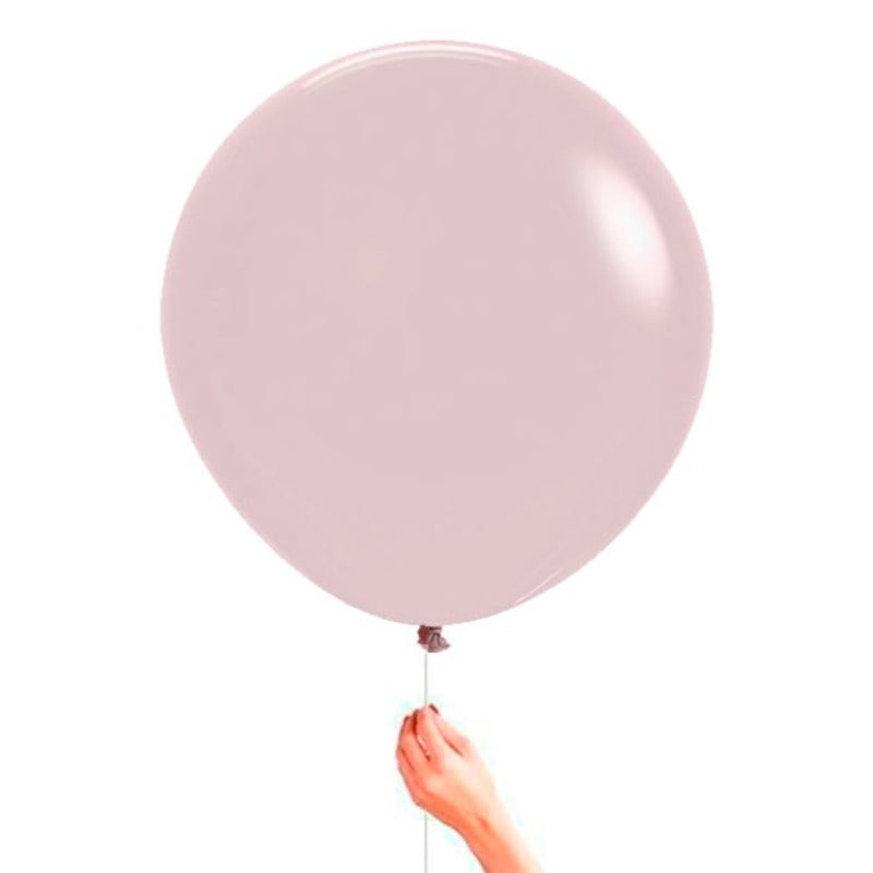 Matte powder pink latex balloon XL