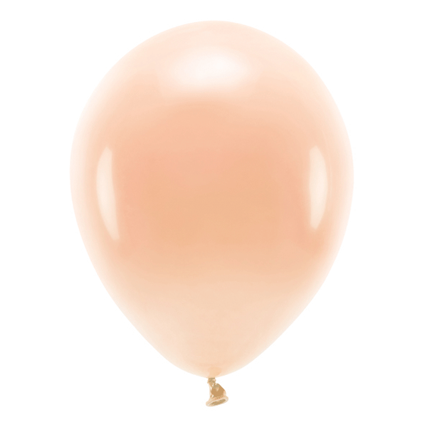Matte pastel peach ECO balloons / 10 pcs.