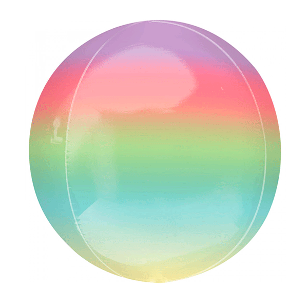 Balão Orbz de gradiente arco Iris