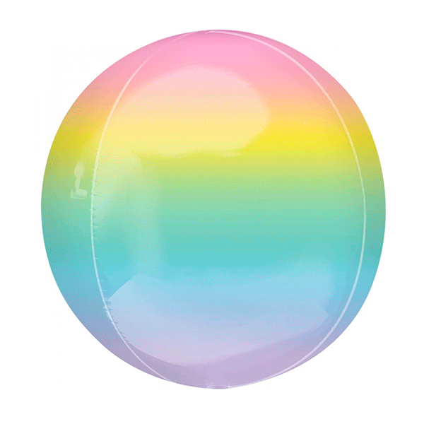 Balão Orbz de gradiente pastel