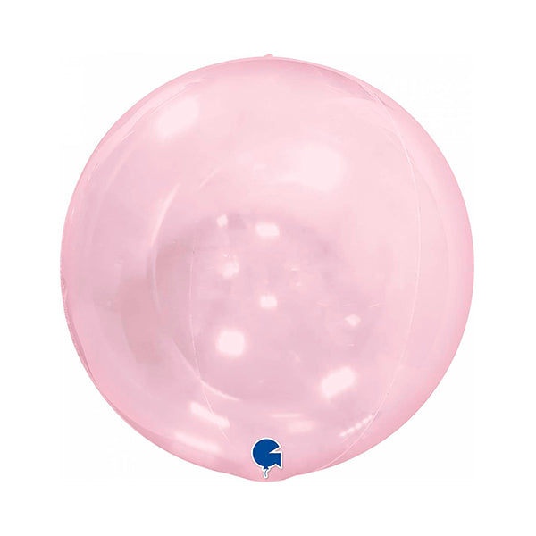 Globo bubble transparente rosa ECO