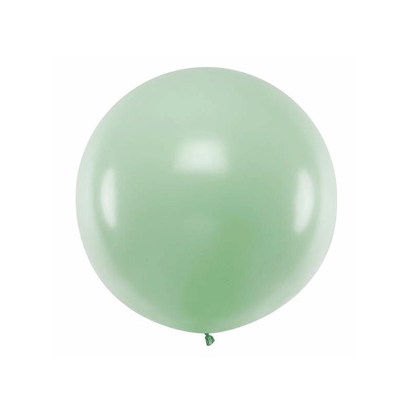 Balão de látex XL verde sálvia pastel 