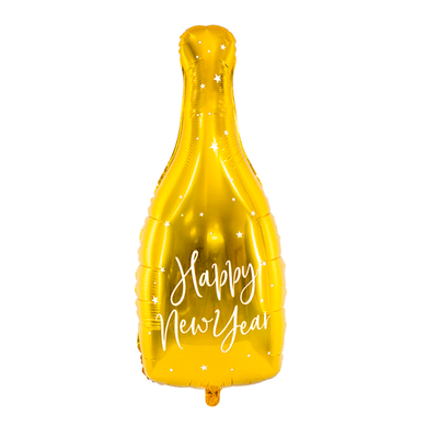 Balão garrafa Happy New Year ouro XL