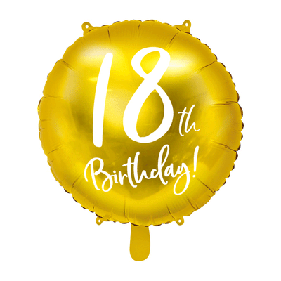 Gold foil balloon 18 th Birthday