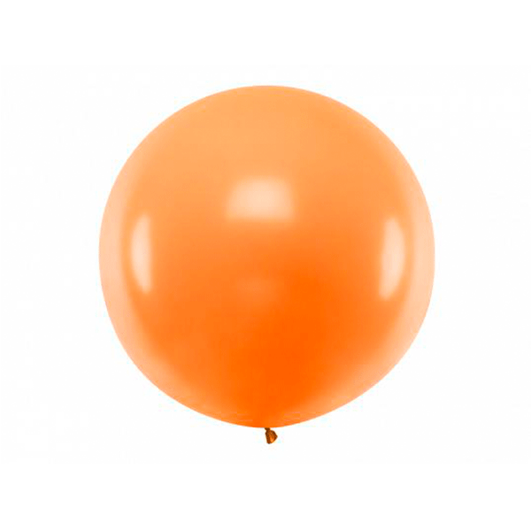 Matte orange XL latex balloon