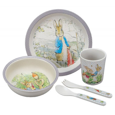 WOW BOX Peter Rabbit tableware set, balão estrela, mensagem personalizada.