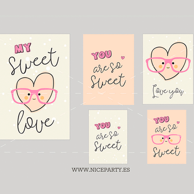 Sweet Love printable pack