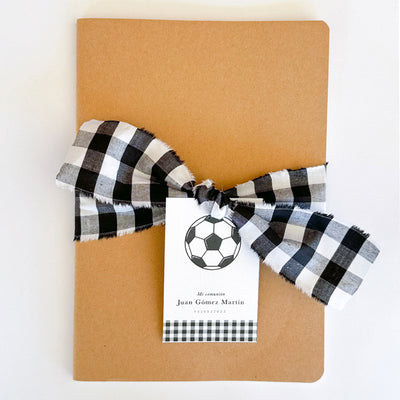 Eco personalized Football notebook / 6 pcs.