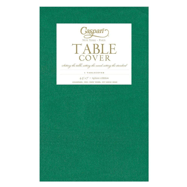 Emerald Green Moiré Tablecloth