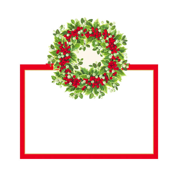 Christmas wreath marker Holly &amp; Berry / 8 pcs.