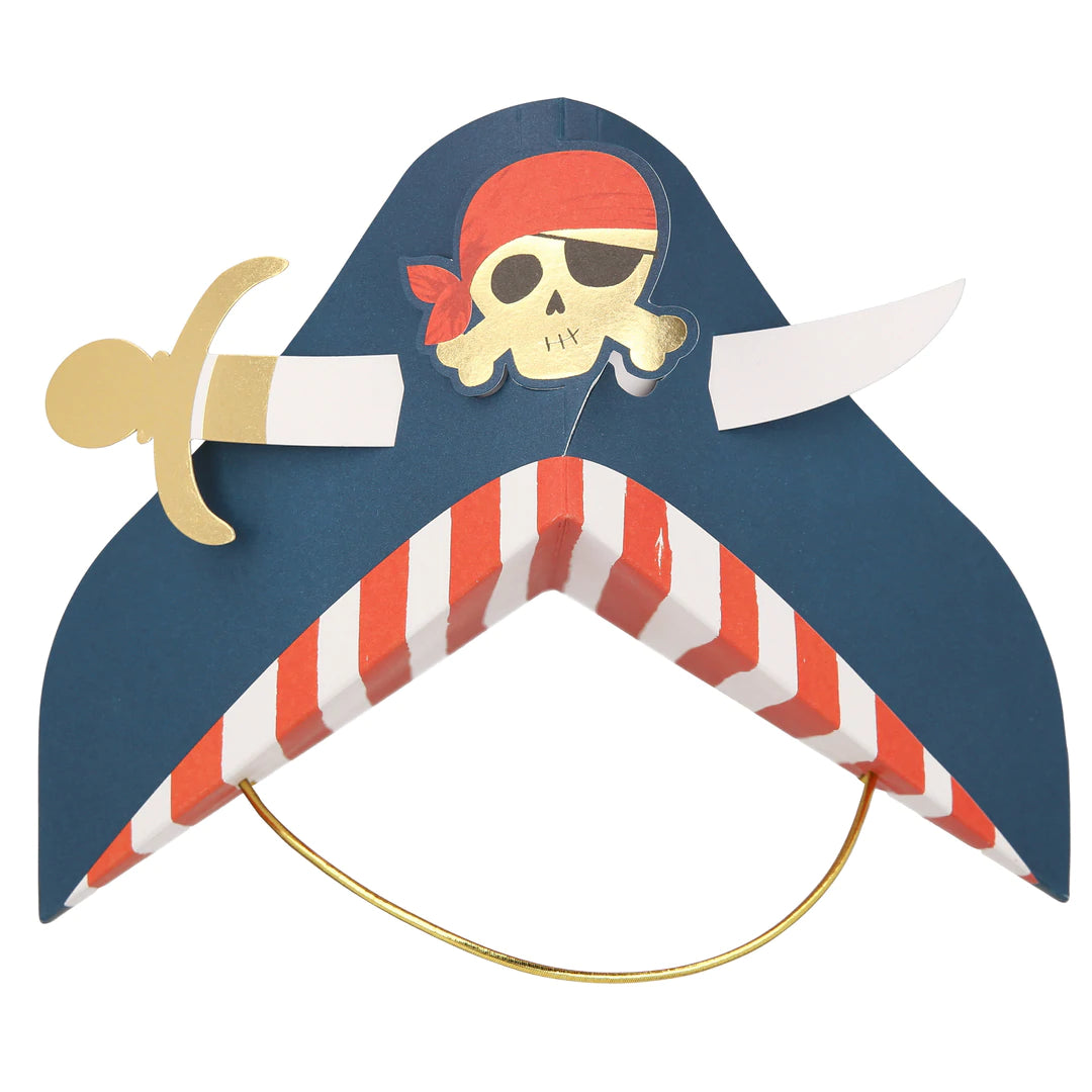 Blue pirate hat deals