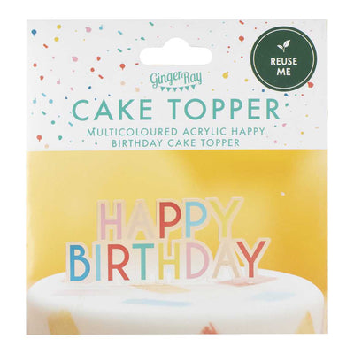 Topper Happy Birthday multicolor