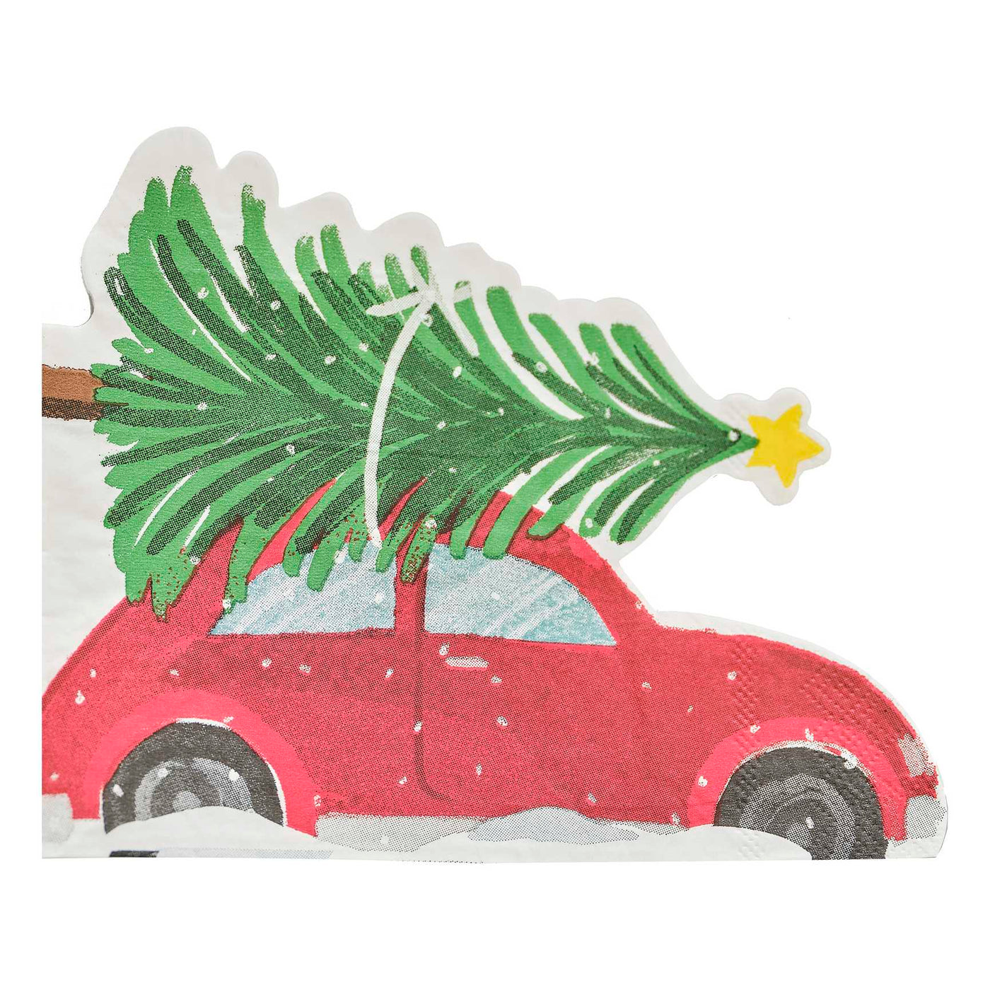 Christmas car napkins / 16 pcs.