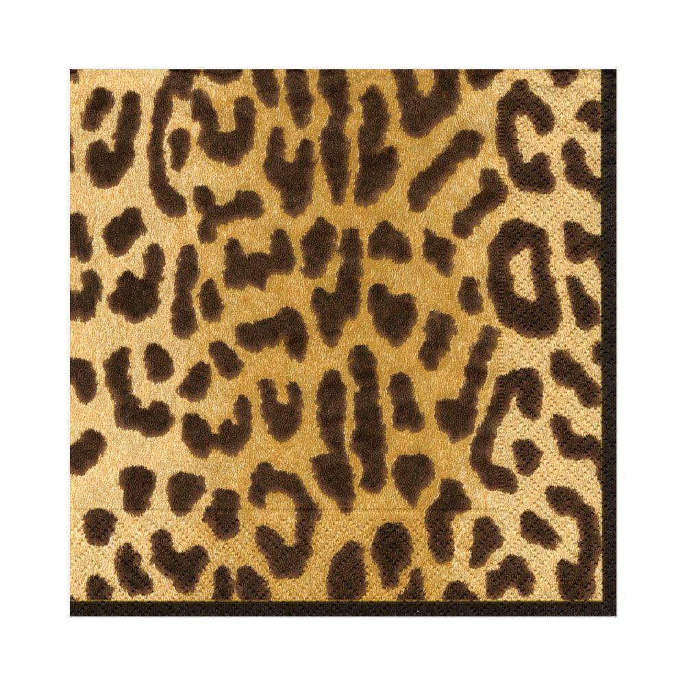 Caspari animal print napkins/ 20 units.