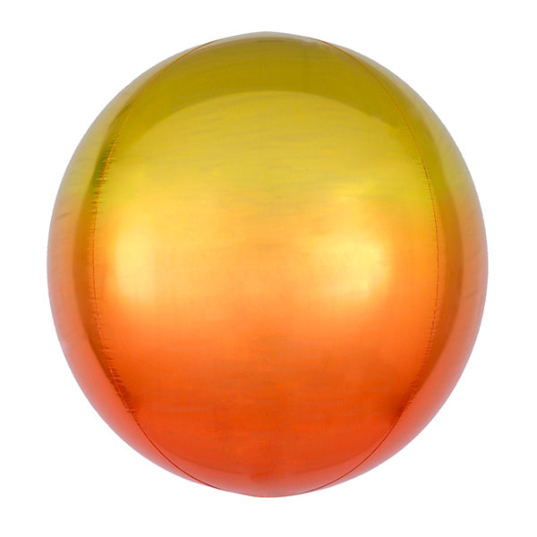 Balão Orbz de gradiente amarelo
