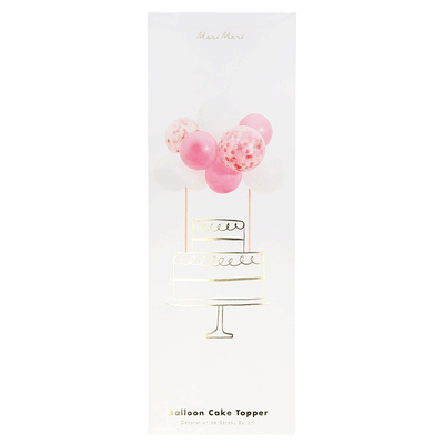 topo de bolo globos rosa