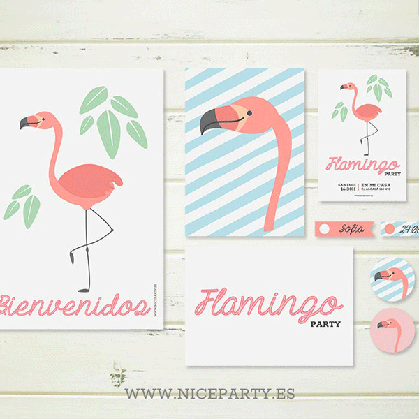 Pack imprimible Flamingo
