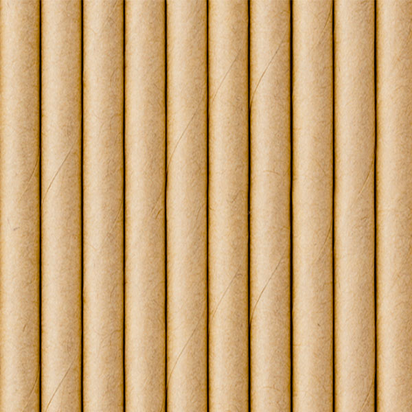 Kraft paper straws / 10 pcs.