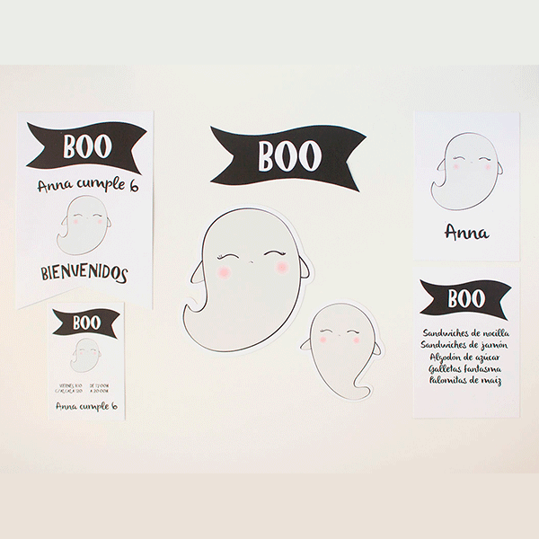 Boo party printable pack