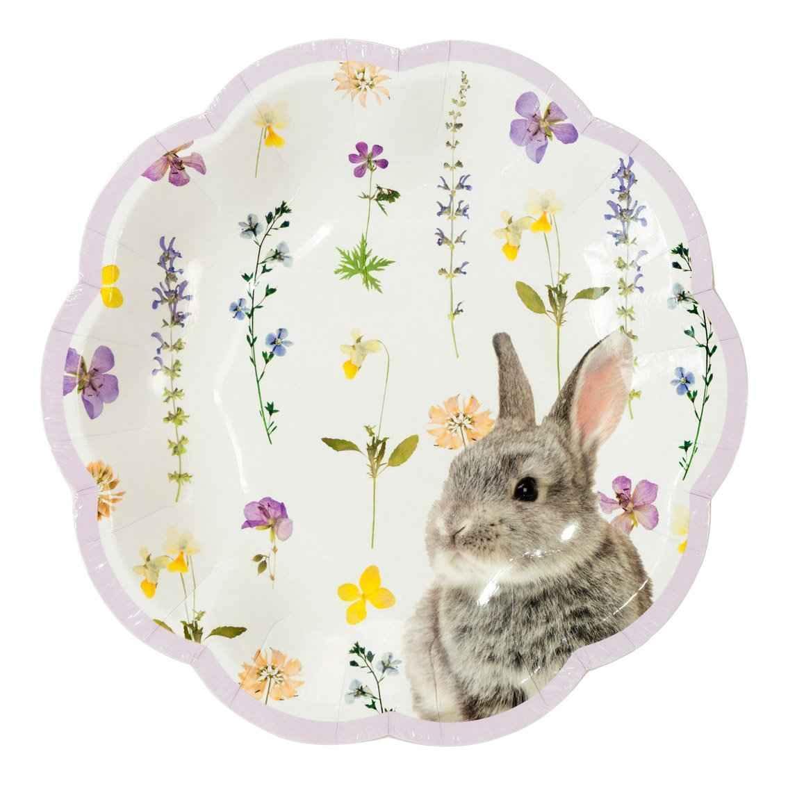 Spring bunny plate / 12 pcs.