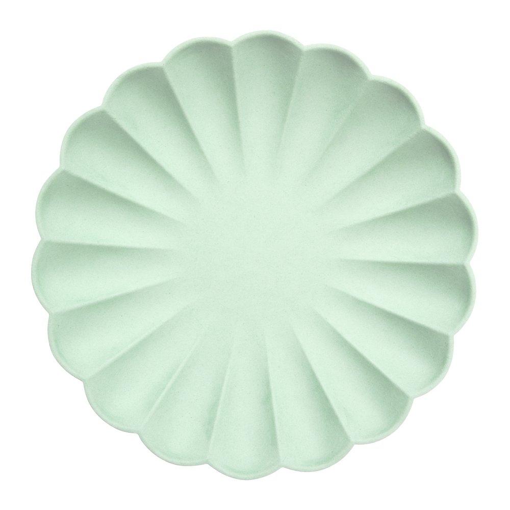 Large eco premium mint plates / 8 pcs.