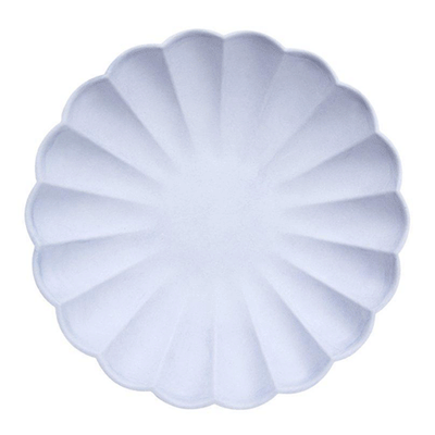 Large eco premium pastel mix plates / 8 pcs.